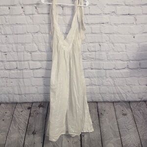 Elegant cream/sparkle Sleeveless Dress/ beach dress